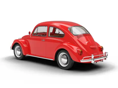 Volkswagen Beetle 1300 1963 3d model 3D model