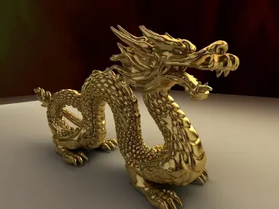 Chinese dragon Low-poly 3D model