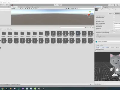 Character003 Animated Cat 3D Low-poly 3D model