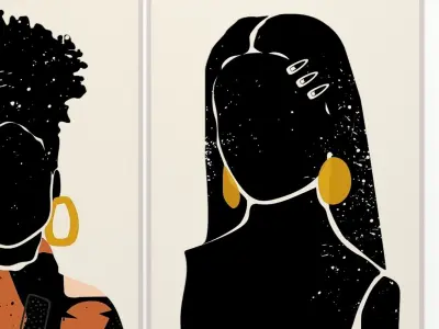 Art Frames 154- Black Arts 2 3D model