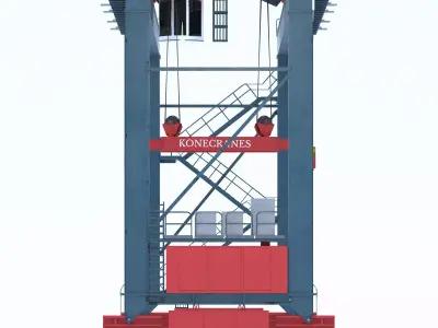 Konecranes RTG Container Crane 3D model
