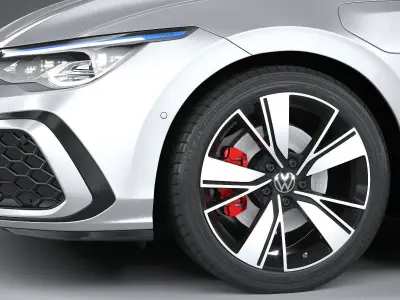 Volkswagen Golf GTE 5-door 2020 3D model