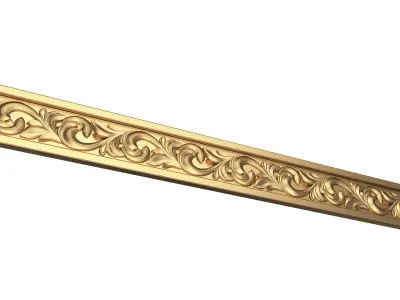 Ornament Element 02 Low-poly 3D model
