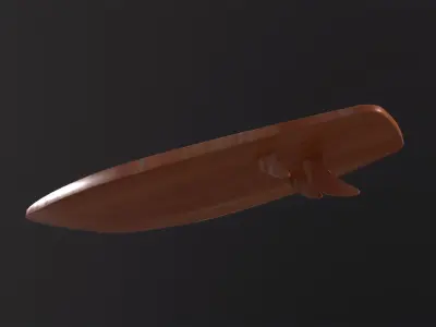 Surfboard 3D Model Low-poly 3D model