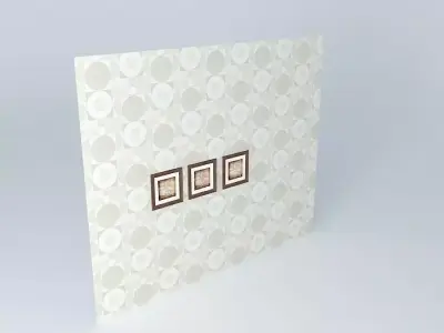 QUADROS card with pattern Free 3D model