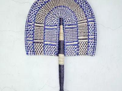 African Handwoven Fan 22 3D model