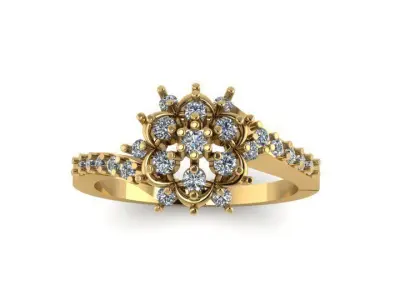 Diamond Ring 3D print model 67