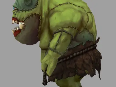 beast man Low-poly 3D model