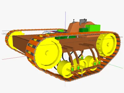 AT traction engine EM 3D model