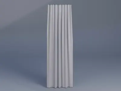Curtains Low-poly 3D model