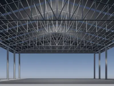 Simple shelter 25i36 3D model