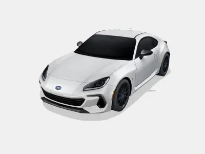 Subaru BRZ 2023 Low-poly 3D model