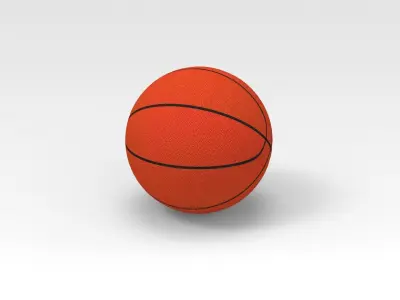 Basketball ball 3D model 9