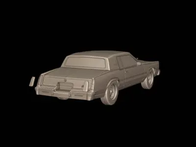 cadillac Eldorado 1983 3D print model