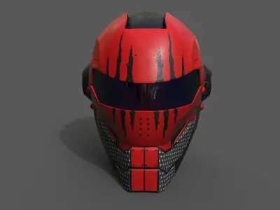 Helmet military Scifi low poly 3d model  Low-poly 3D model purchase