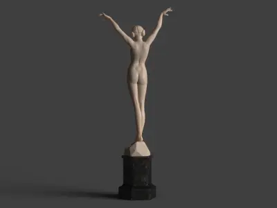 Girl Statue 3D model