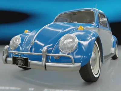Volkswagen Beetle 1965 3D model