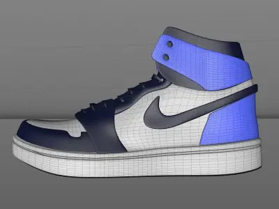 Nike high tops retro Free 3D model