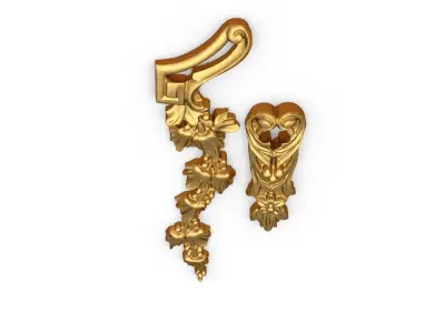 Classic carved decor ornament 480 3D print model
