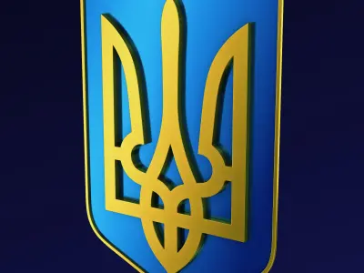 Ukraine State Emblem M 4 3D model