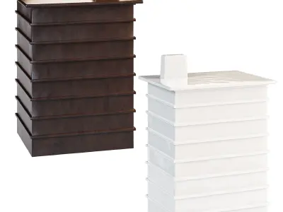 Building by Pulpo ceramic containers set 3D model