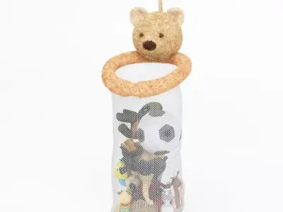 Decorative Children s Toy Storage Basket 3D model