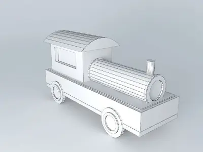 Toy train set - Mount and Play Free 3D model