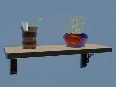 shelf bracket 10 3D print model
