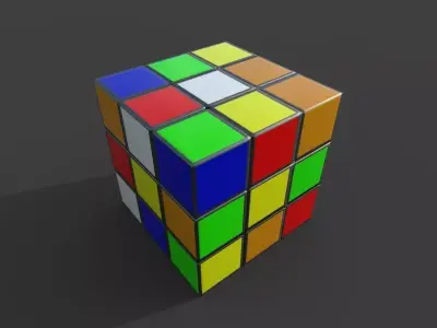 cubicle Low-poly 3D model