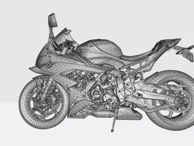 Motorcycle 1000 3D print model