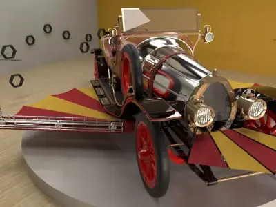 Chitty Chitty Bang Bang car 3D model