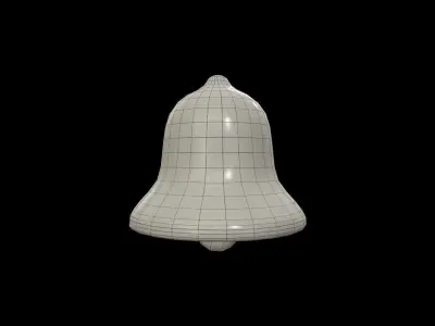 xmas bell Low-poly 3D model