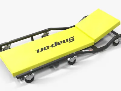 Car Creeper Yellow JCW65R Low-poly 3D model