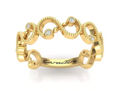 Engagement Ring Like S-Style 3D print model
