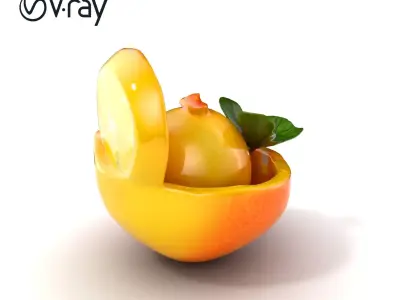 Gourmet Citrus Sorbet Model Pack Low-poly 3D model