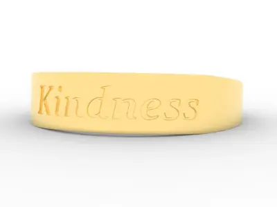 Kindness Ring Female Gold 3D print model