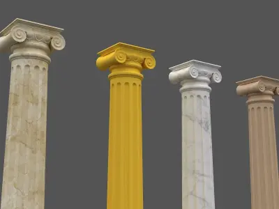 Corinthian Column 3d Model 09 3D model