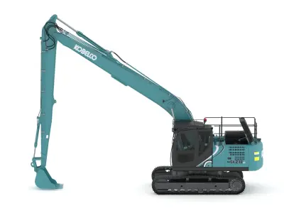 Kobelco SK210LC-10 Long Arm Excavator 3D model