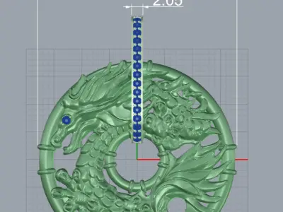 Carrera y Carrera - Shanghai Dragon Pendant 3D print model