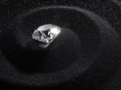 Diamond Round Cut 3D model 3D model