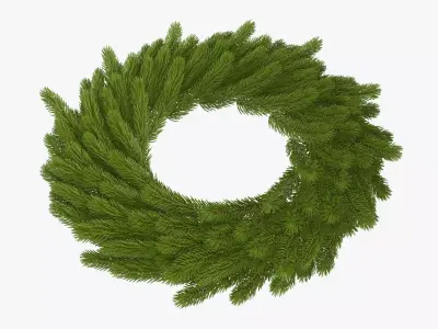 Wreath Christmas 03 3D model