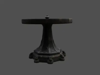 Ancient Sundial with Ornate Engravings   3D model