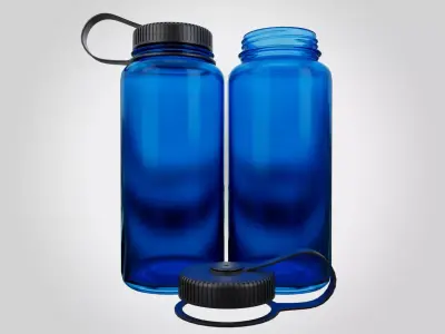 NG Blue Water Bottle Low-poly 3D model