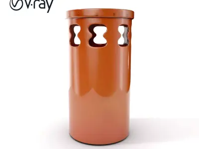 Decorative Chimney Pipe Model Pack Low-poly 3D model