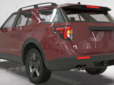 Lowpoly SUV 2020  3D model