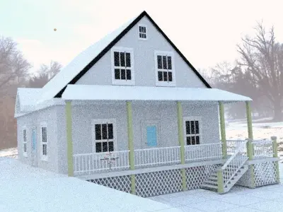 House model from Walking Dead Game Low-poly 3D model