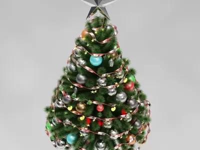 Christmas tree 3D model 17