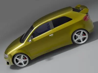 Audi S3 2004 3D model