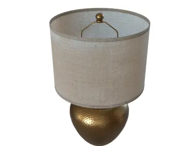 Hammered Bronze Lamp 3D model