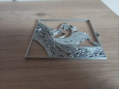  Squirrel for wall art 3D print model